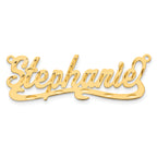 14K Diamond-cut Name Plate