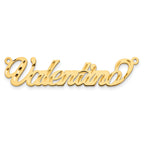 14K Diamond-cut Name Plate