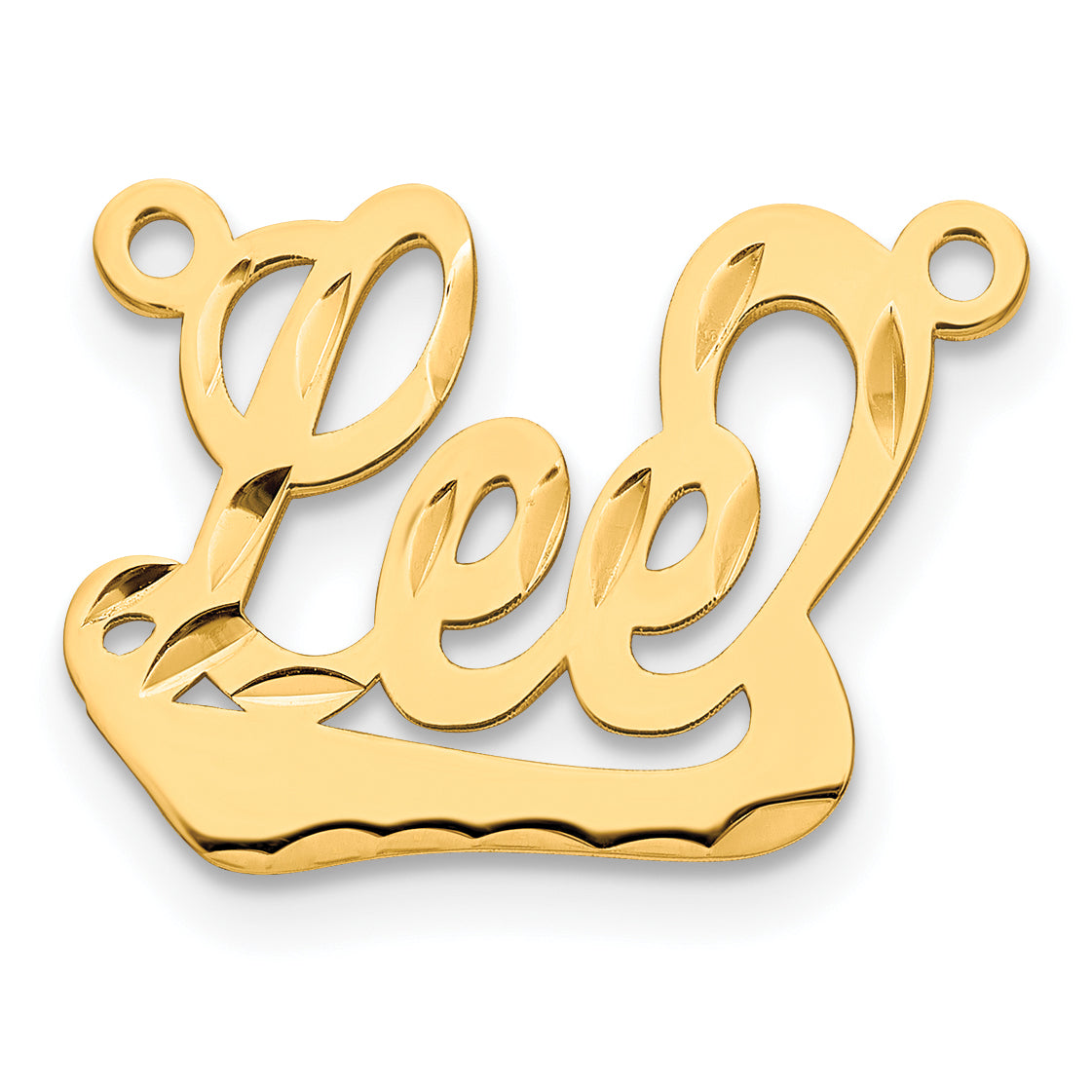 14K Diamond-cut Name Plate Secondary image