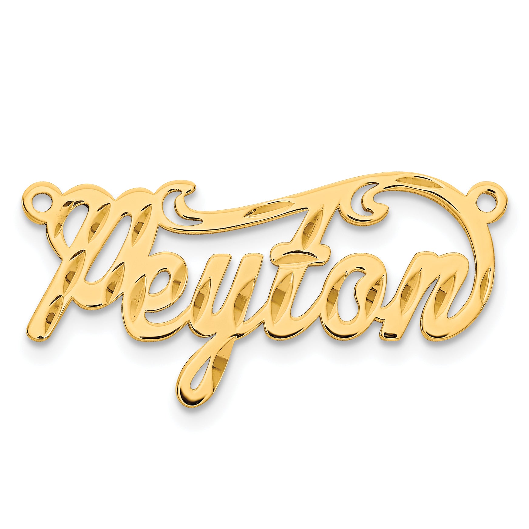 14K Diamond-cut Name Plate Main image