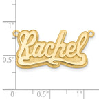 14KY 3D Polished Name Plate