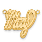 14KY 3D Diamond-cut Name Plate