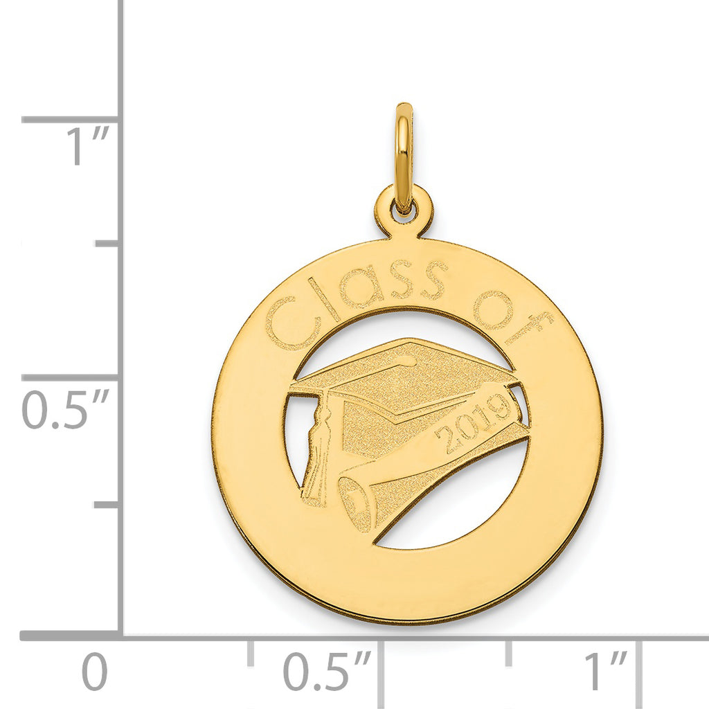 14k Personalized Graduation Charm