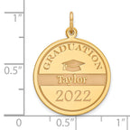 14k Personalized Graduation Charm