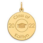 14k Personalized Graduation Charm
