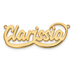 14K Polished Bellamy Font Name Plate