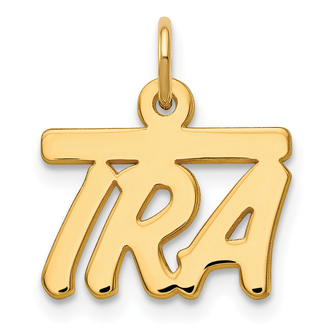 14K Polished Bellamy Font Name Plate Secondary image