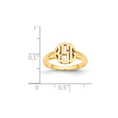 GP Monogram Signet Ring