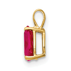 14K Ruby pendant