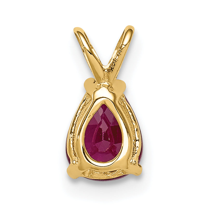 14K Ruby pendant