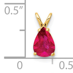 14K Ruby pendant