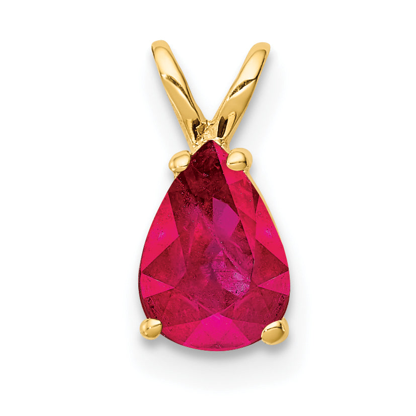 14k Ruby pendant Main image
