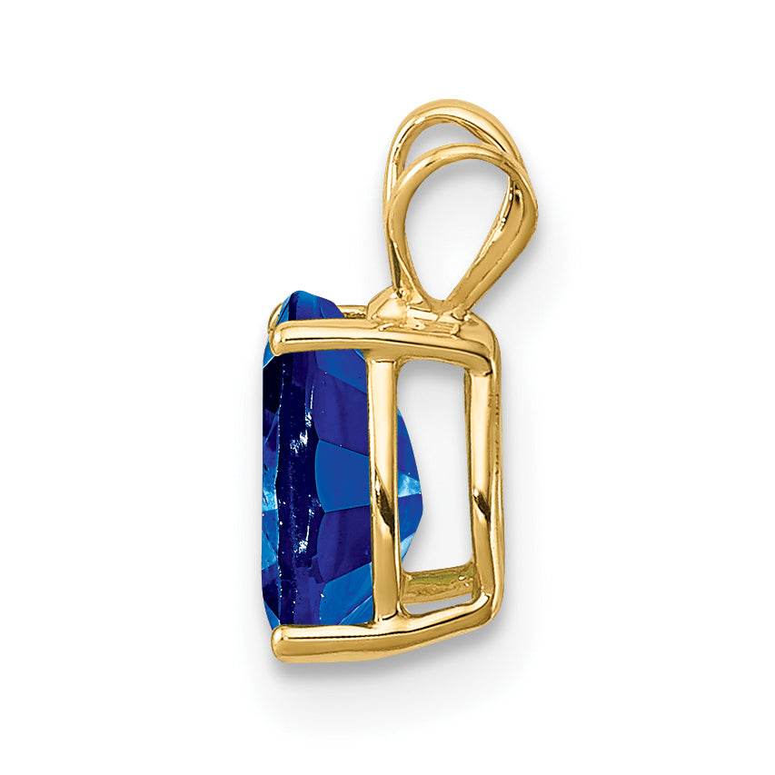 14K Sapphire pendant