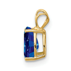 14K Sapphire pendant