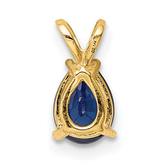 14K Sapphire pendant