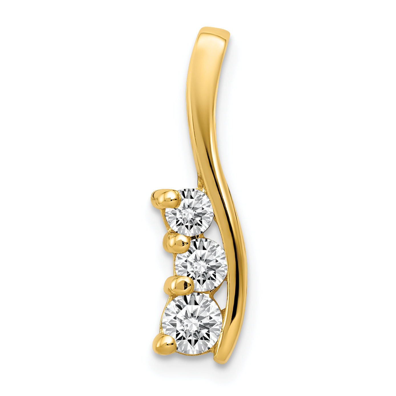 14K A Diamond pendant