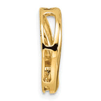 14k 3.2mm Three Stone Circles Chain Slide Mounting (No Stone Included)