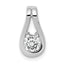 14K White Gold VS Diamond pendant