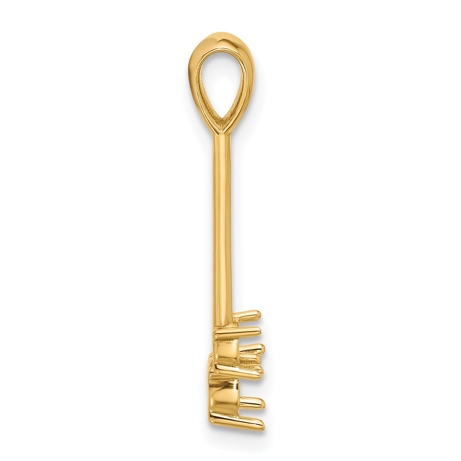 14k Diamond Two Stone Pendant Mounting (No Stone Included)