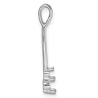 14k White Gold Diamond Two Stone Pendant Mounting (No Stone Included)