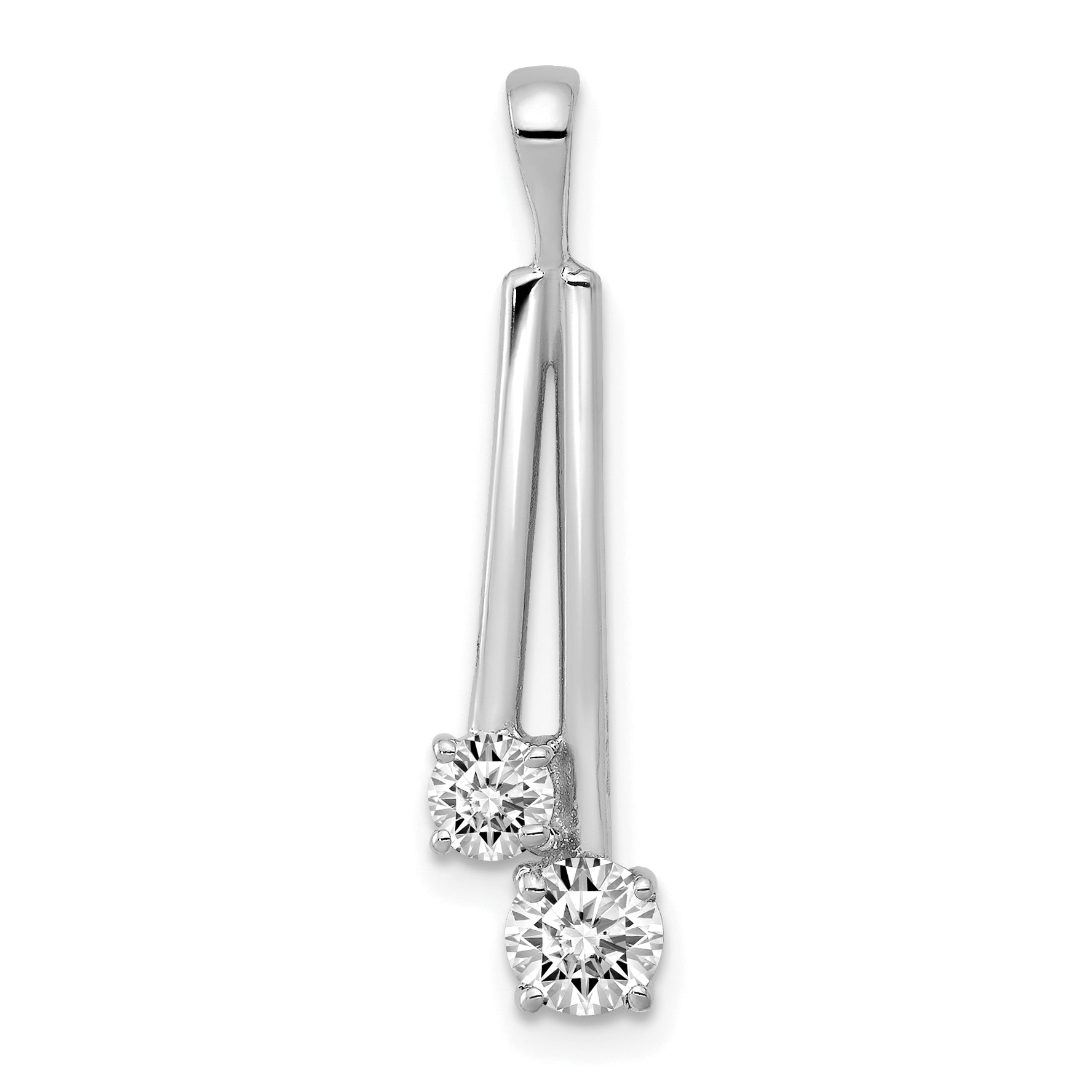 14K White Gold VS Diamond pendant