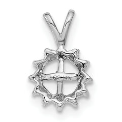 14k White Gold Pearl Pendant Mounting (No Stone Included)