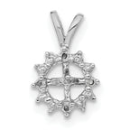 14k White Gold Pearl Pendant Mounting (No Stone Included)