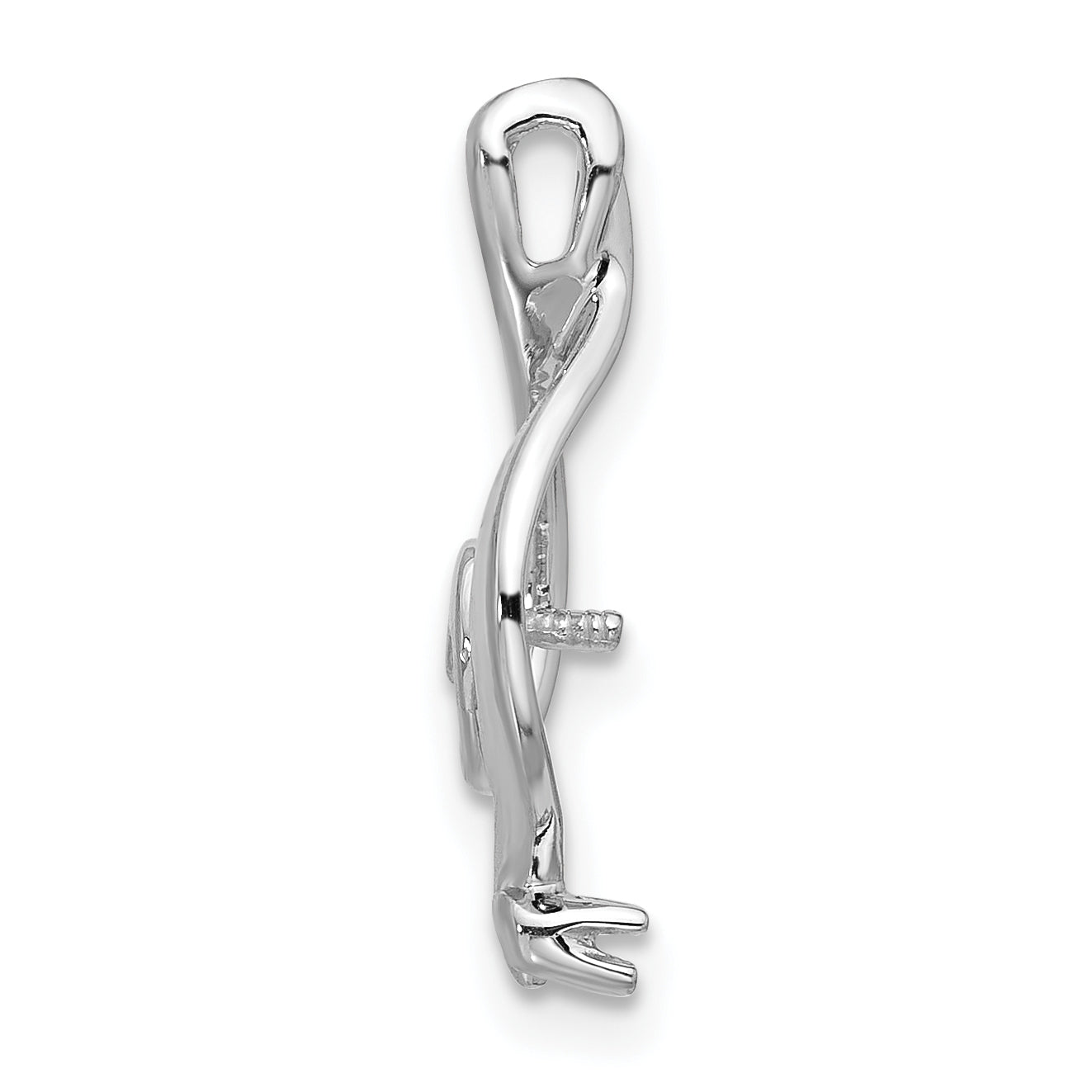 14k White Gold Pearl Pendant Mounting (No Stone Included) Secondary image