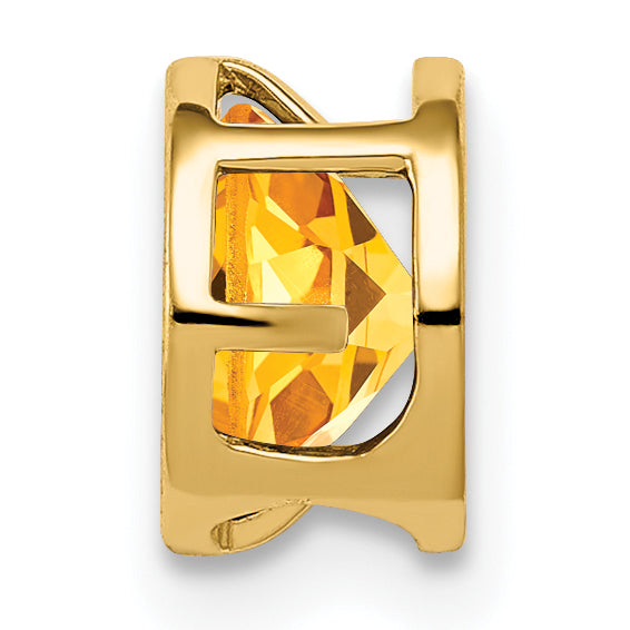 14K Citrine bezel pendant Secondary image