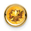 14k Citrine bezel pendant