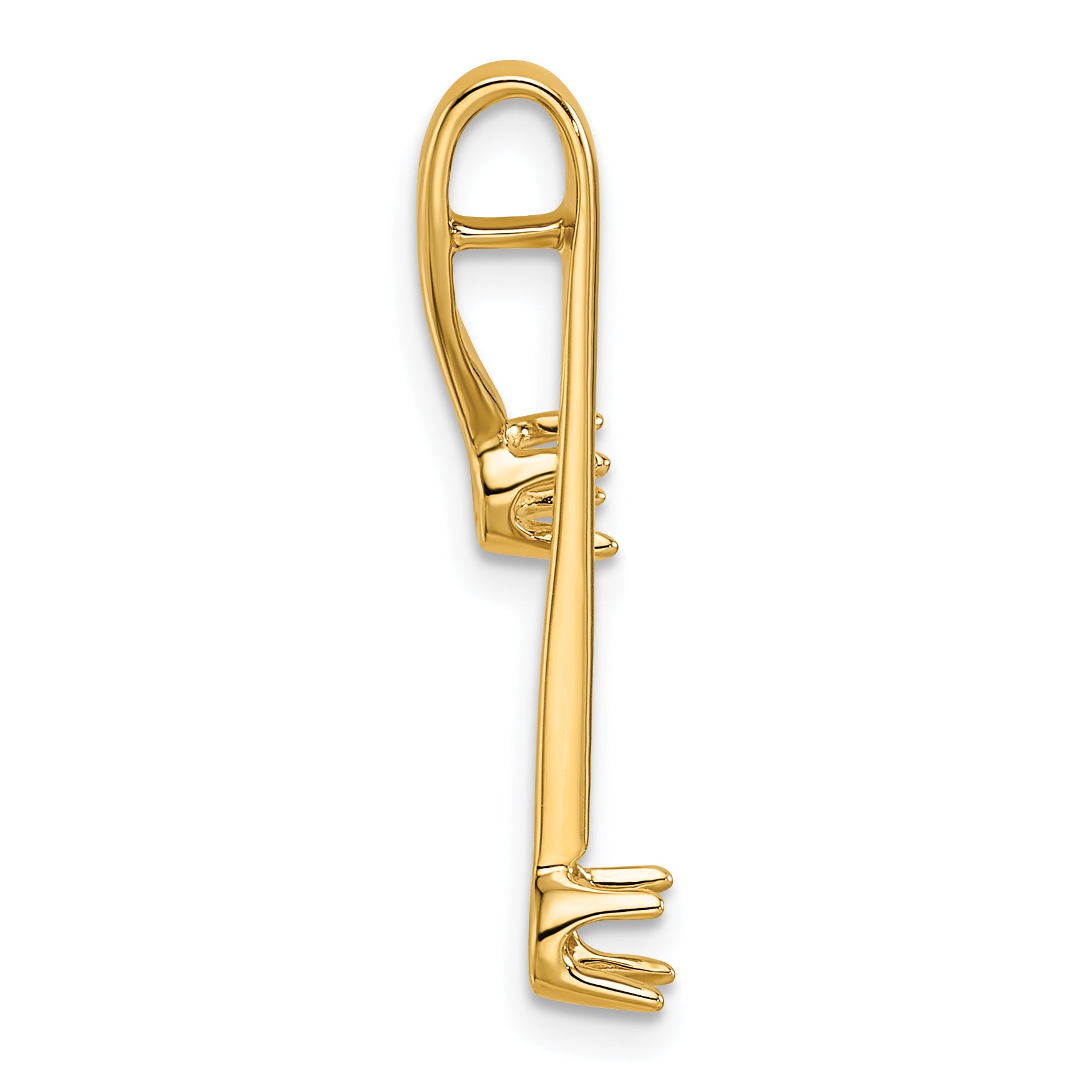14k Holds 2-3.0mm Stone, Chain Slide Mounting (No Stone Included) Secondary image