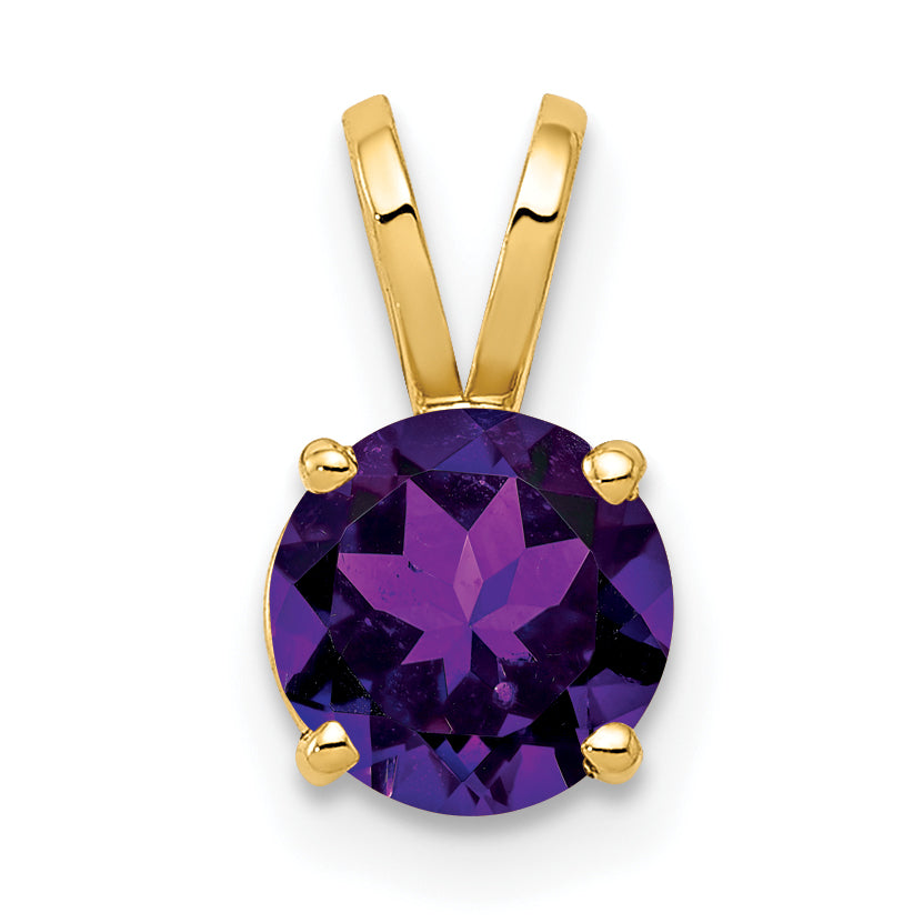 14k Amethyst pendant Main image