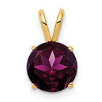 14k 8mm Rhodolite Garnet pendant