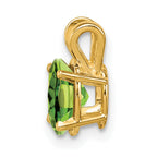 14K 7x5mm Oval Peridot pendant