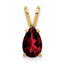 14k 8x5mm Pear Garnet pendant