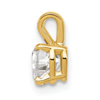 14K 5mm Heart Cubic Zirconia pendant
