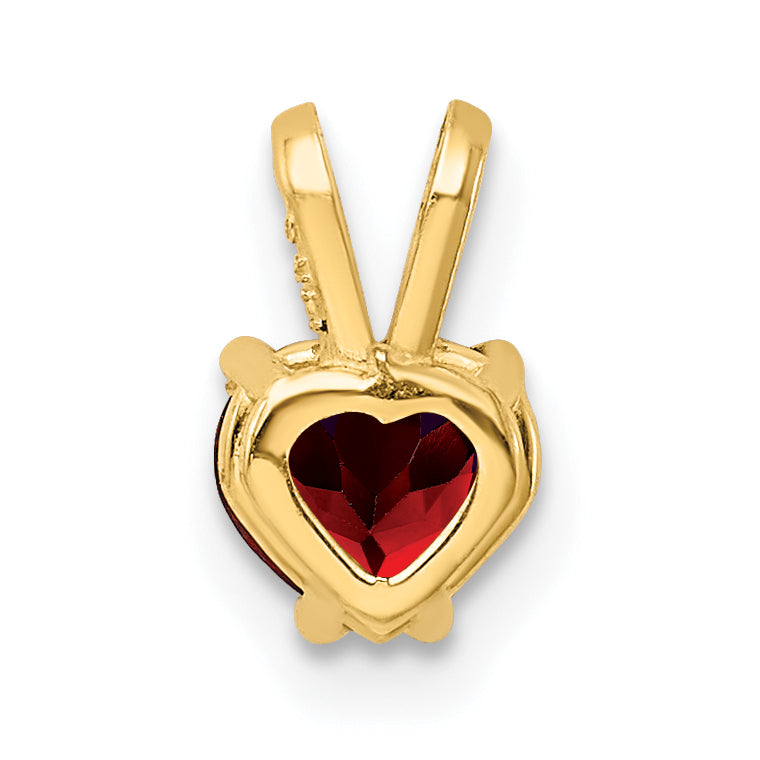 14K Garnet Diamond pendant