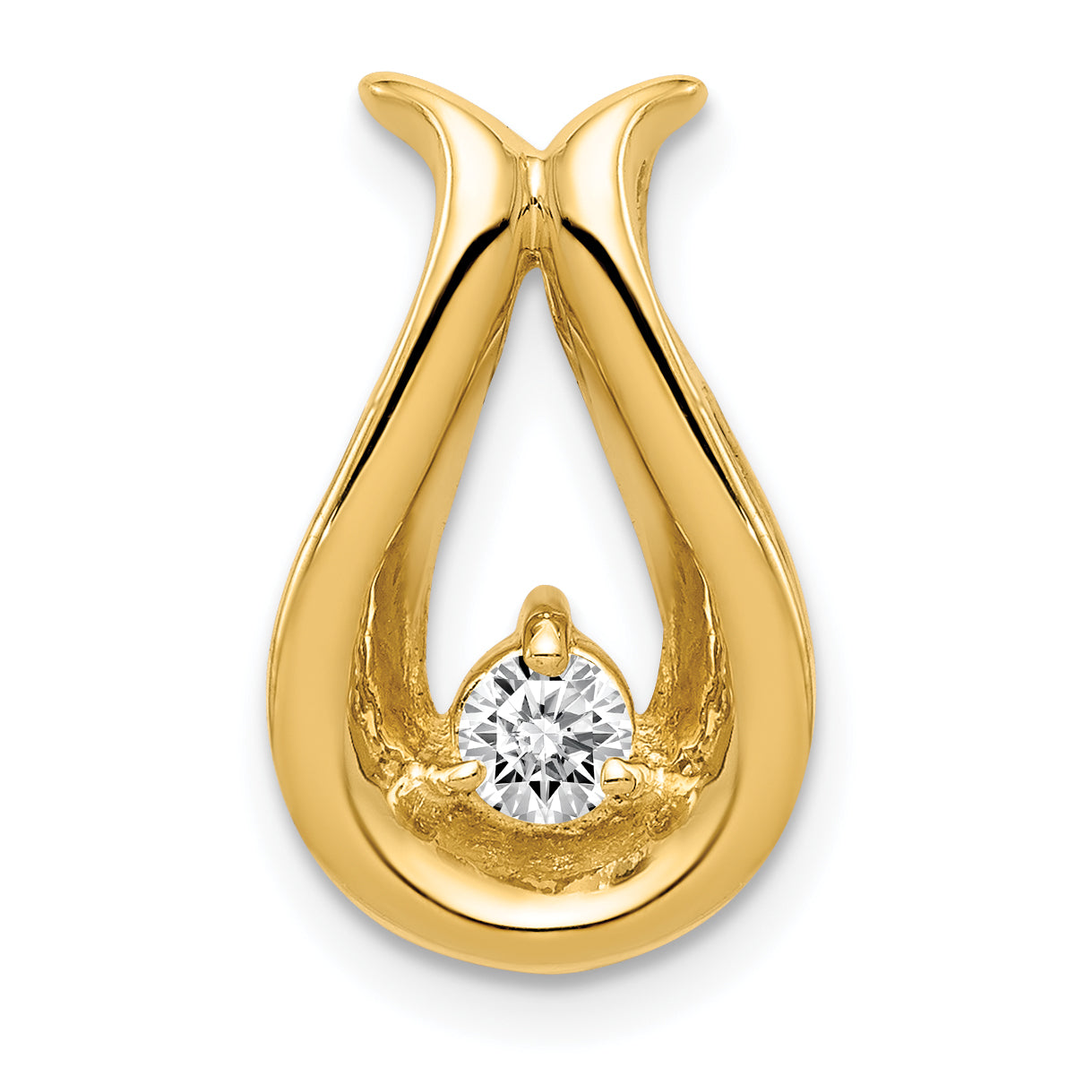 14K VS Diamond chain slide Main image