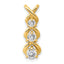14K A Diamond chain slide