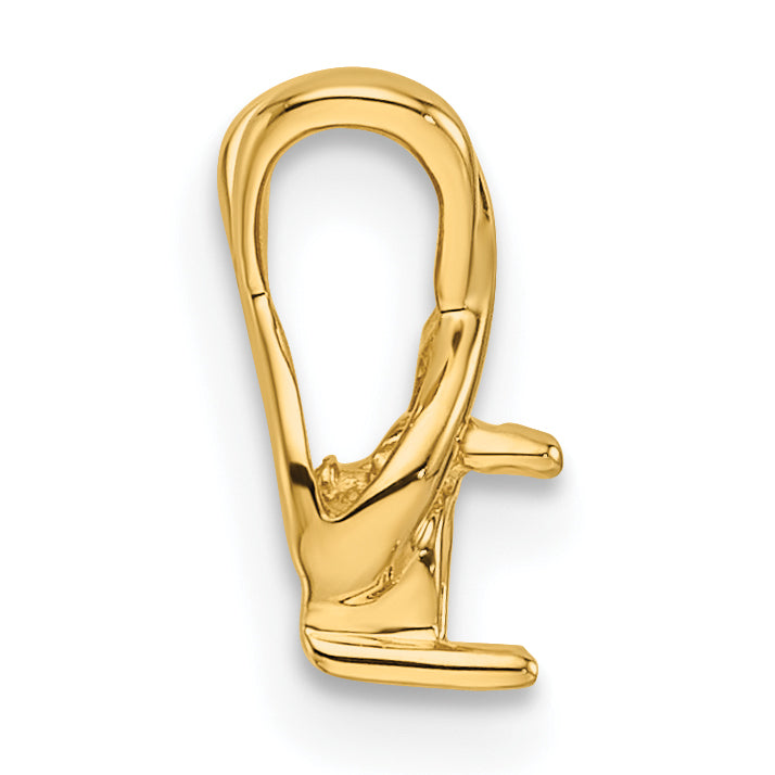 14k Holds 2.9mm Stone, Chain Slide Mounting (No Stone Included) Secondary image