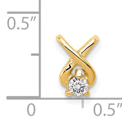 14K 2.9mm AA Diamond Chain Slide