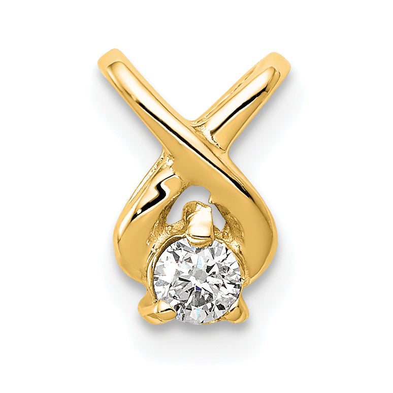 14k 2.9mm VS Diamond Chain Slide Main image
