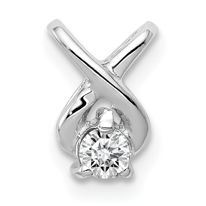 14K White Gold VS Diamond pendant