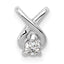 14k White Gold 2.9mm VS Diamond Chain Slide