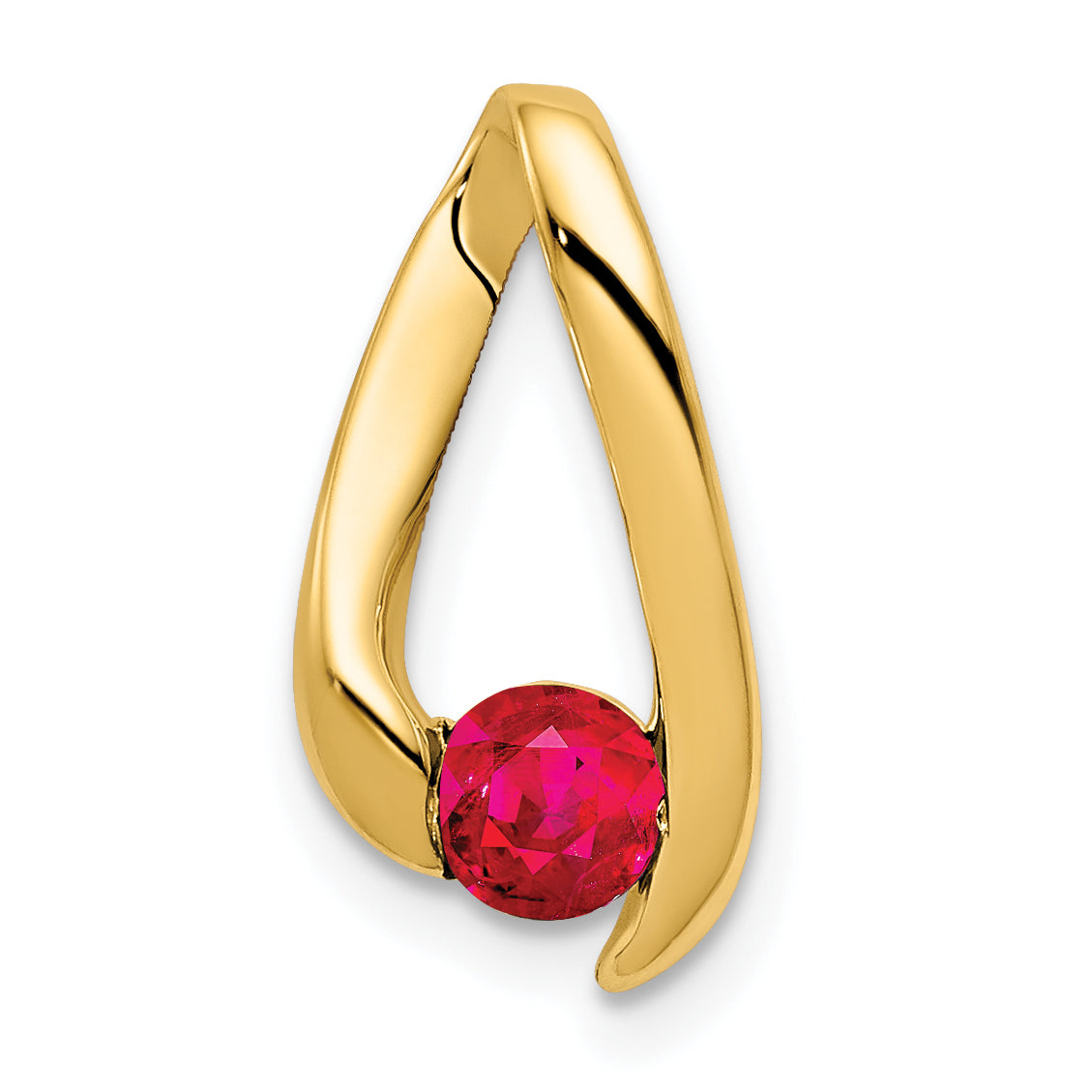 14k 4mm Ruby Pendant Main image