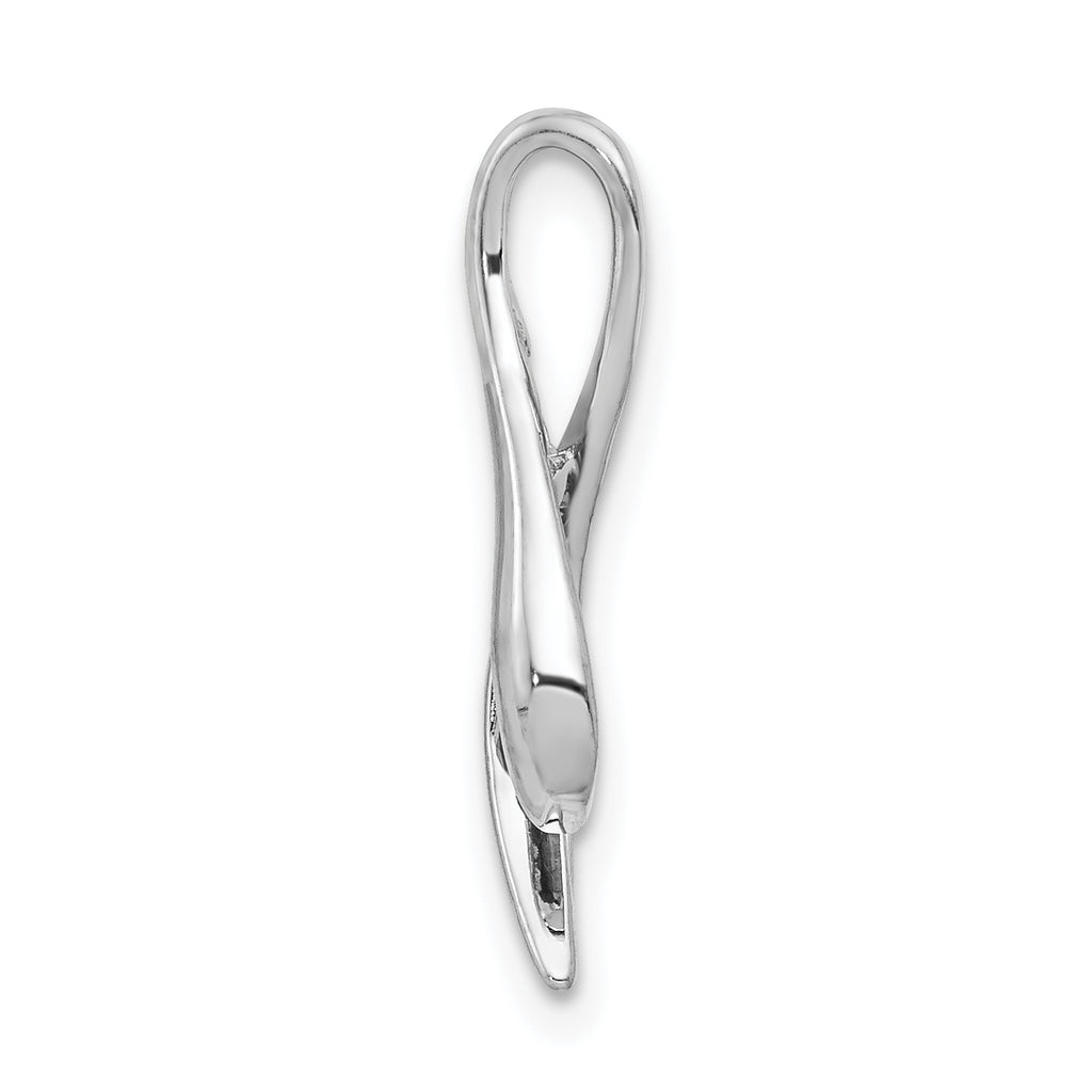 14K White Gold 3mm Ruby Pendant