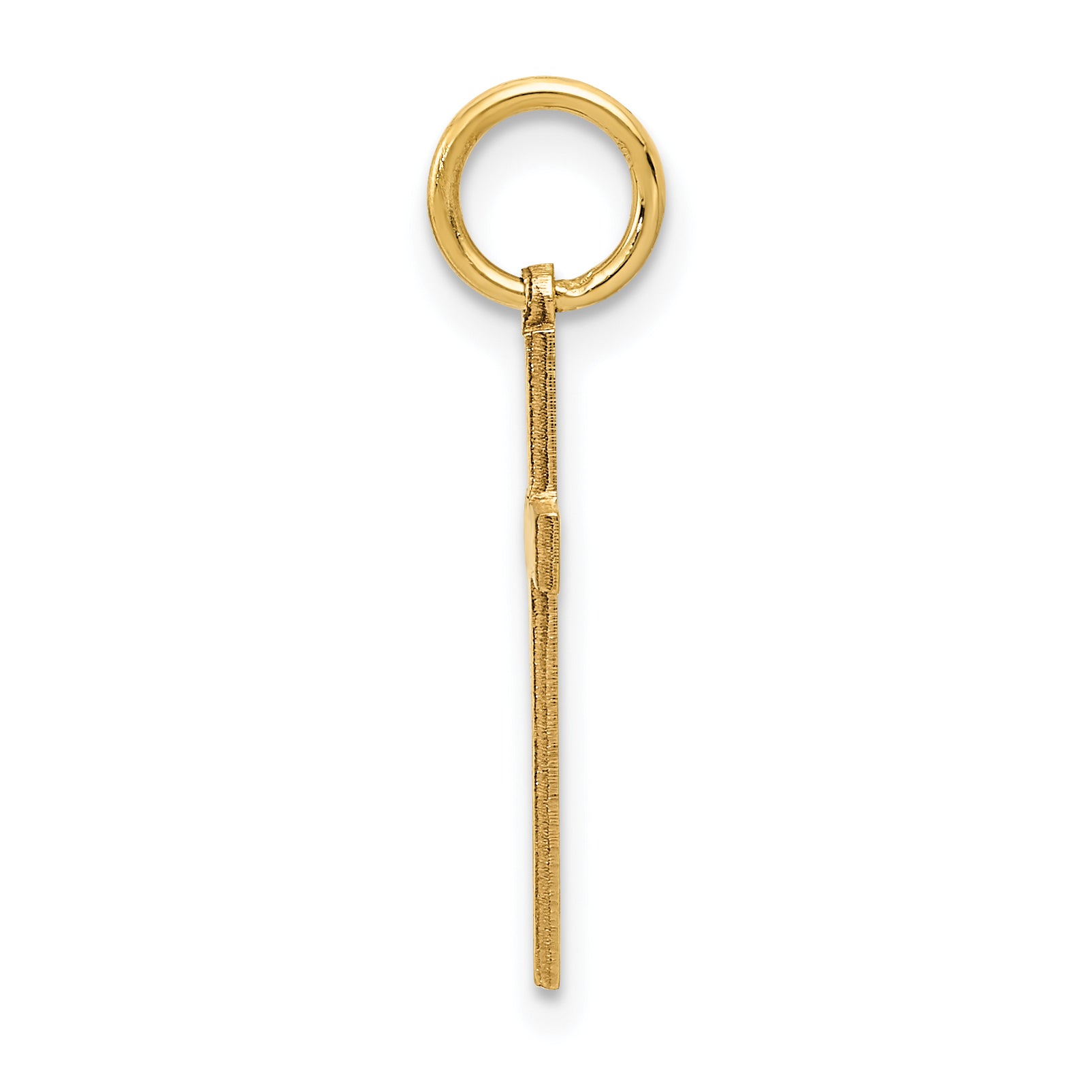 14K Laser Designed Cross Charm Secondary image