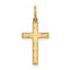 14K Laser Designed Cross Charm