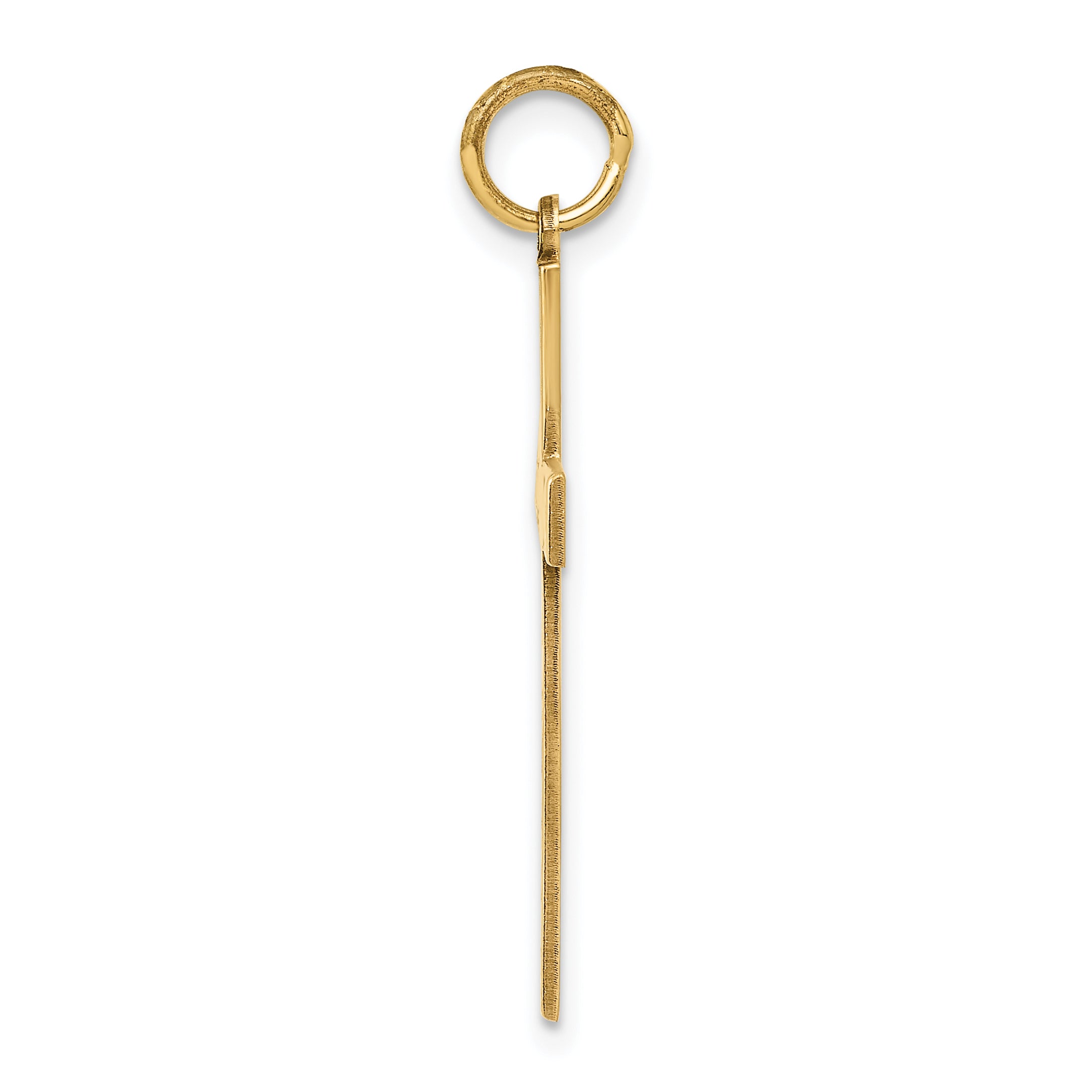 14K Laser Designed Cross Pendant Secondary image