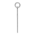 14K White Gold Laser Designed Cross Pendant